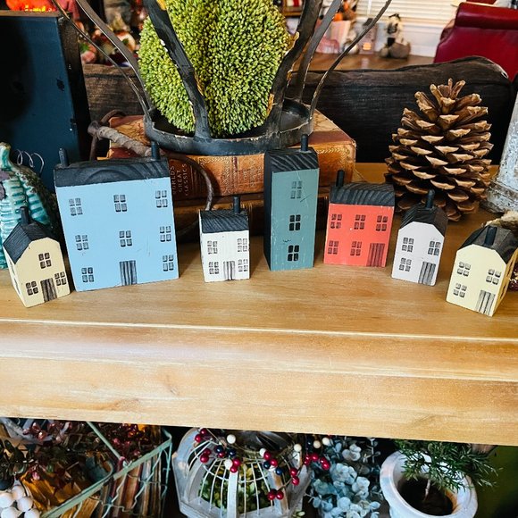 Vintage Other - Vintage wooden village